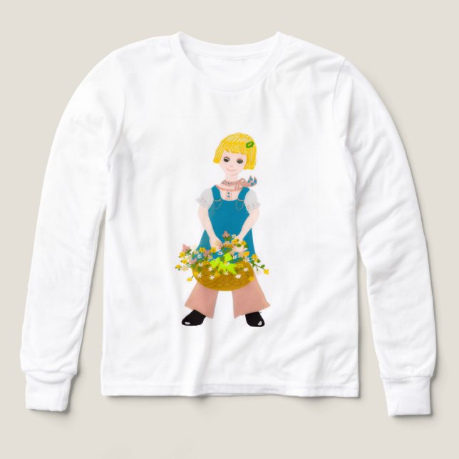 Flickor'Hoodies & Sweatshirtss T Shirt (Design framsida)