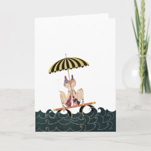 Flickornas dag vid stranden kort