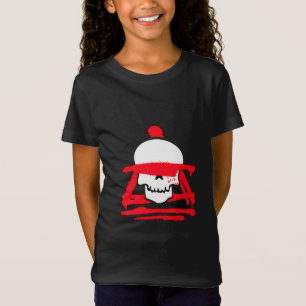 Flickornas grafik-t-shirt med skallekrigare t shirt