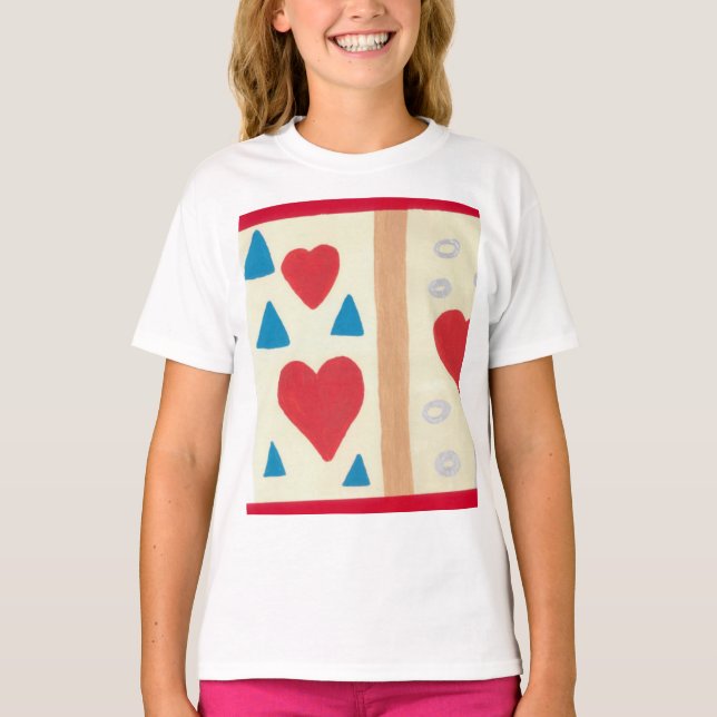 Flickor'Ruffle T-shirt (Framsida)