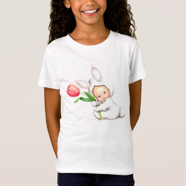 Flickors Bella Fitted Babydoll T-Shirt (Framsida)