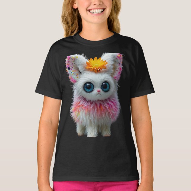 Flickors Designade T-Shirt (Framsida)
