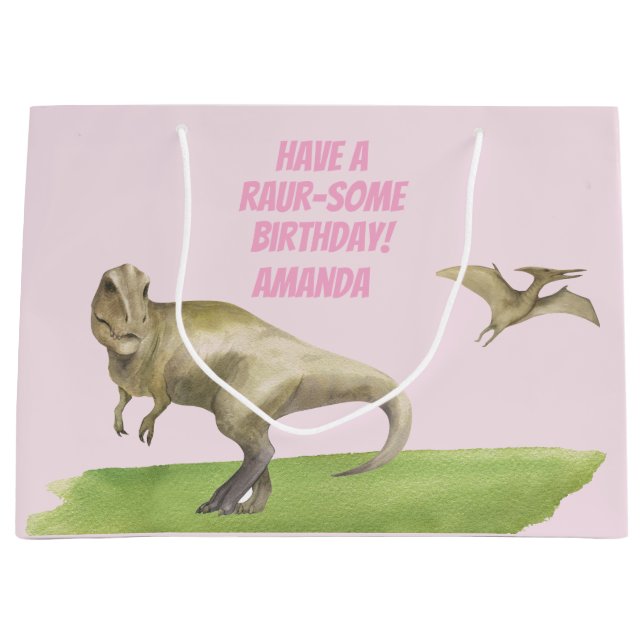 Flickors dinosaur födelsedag  (Framsidan)