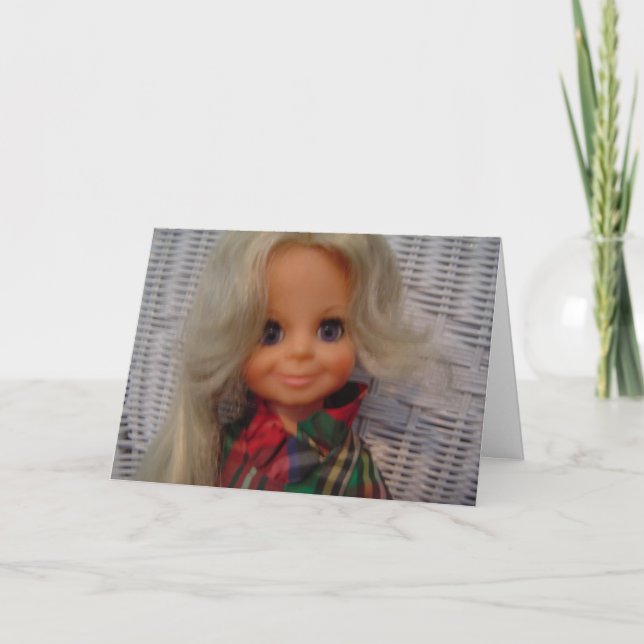 Flickors födelsedag - kort (Framsida)