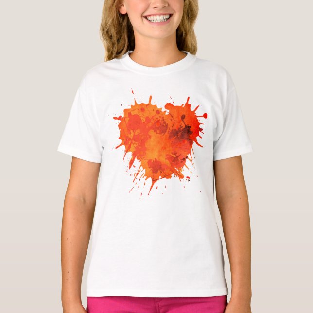 Flickors grundläggande T-Shirt (Framsida)