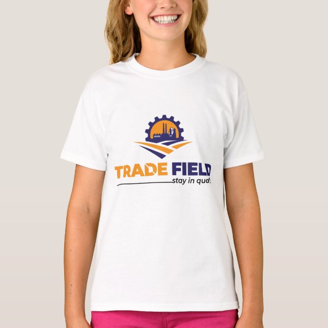 Flickors grundläggande T-Shirt (Framsida)