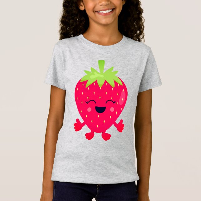 Flickors grundläggande T-Shirt (Framsida)