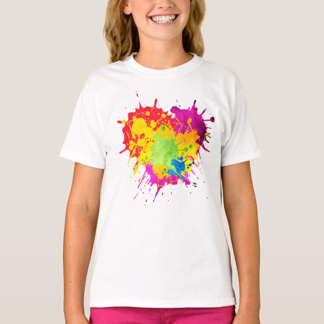 Flickors grundläggande T-Shirt (Framsida)