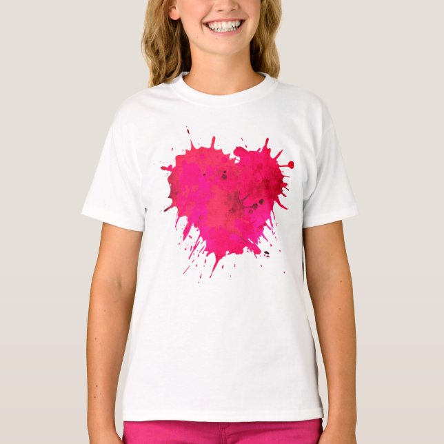 Flickors grundläggande T-Shirt (Framsida)