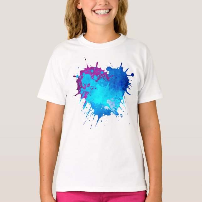Flickors grundläggande T-Shirt (Framsida)