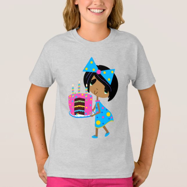 Flickors grundläggande T-Shirt (Framsida)