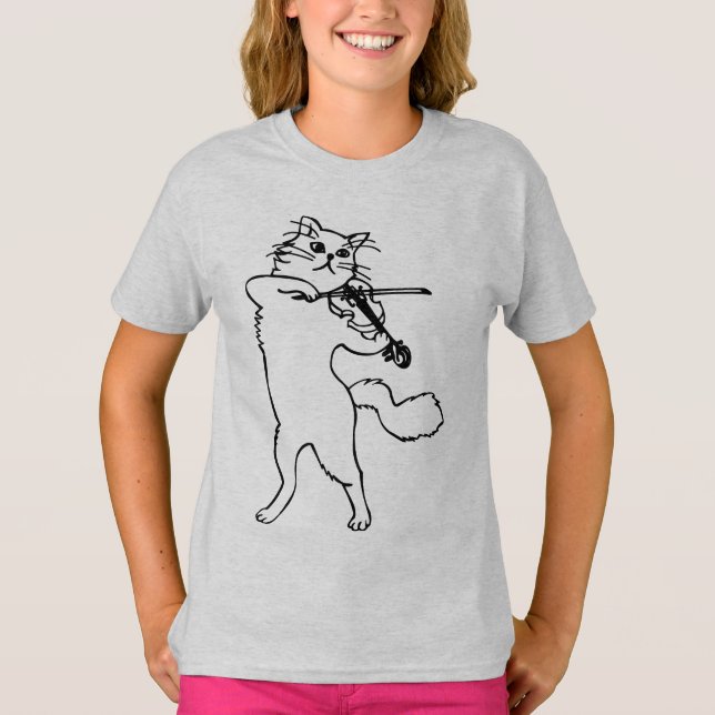 Flickors grundläggande T-Shirt (Framsida)