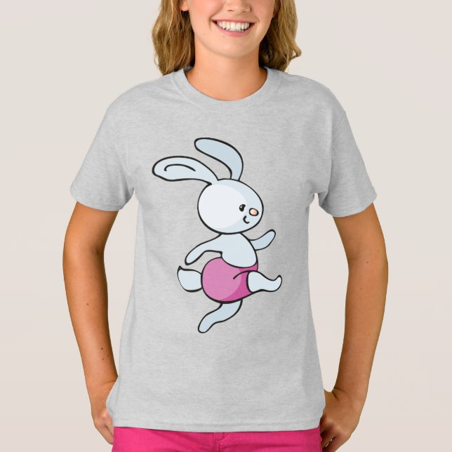 Flickors grundläggande T-Shirt (Framsida)