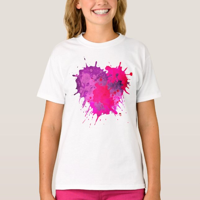 Flickors grundläggande T-Shirt (Framsida)