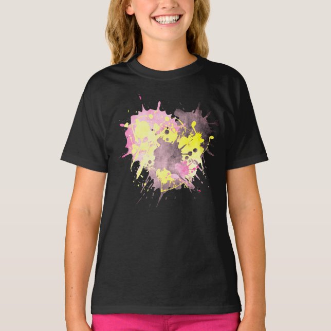 Flickors grundläggande T-Shirt (Framsida)