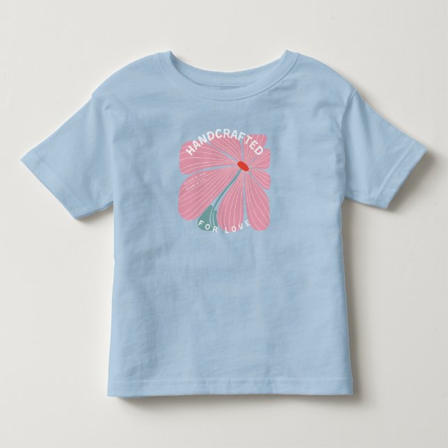 Flickors Handgjorda För Kärlek T Shirt (Framsida)