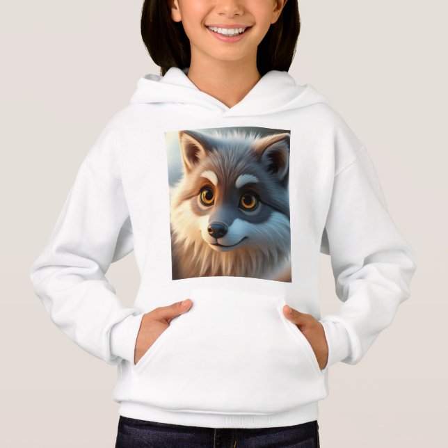 Flickors hoodie  t shirt (Framsida)