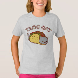 Flickors katt T-Shirt - ’TACO CAT’