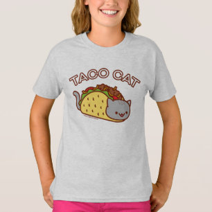 Flickors katt T-Shirt - ’TACO CAT’