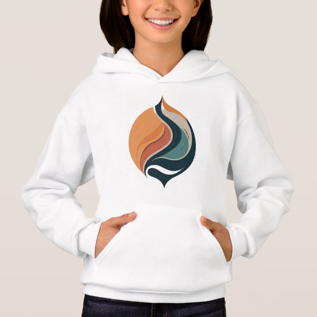 Flickors Life Flame Pullover T Shirt (Framsida)