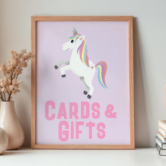 Flickors Magiska Enhörnings Födelsedagskort Gåva S Poster (Skapare uppladdad)