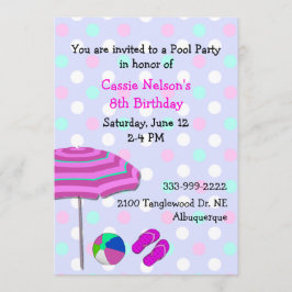 Flickpoolkalas födelsedagsinbjudan inbjudningar