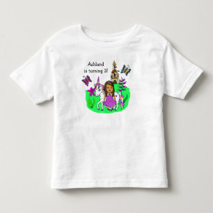 Flickprinsessan och Unicorns ålder och Namn T Shirt