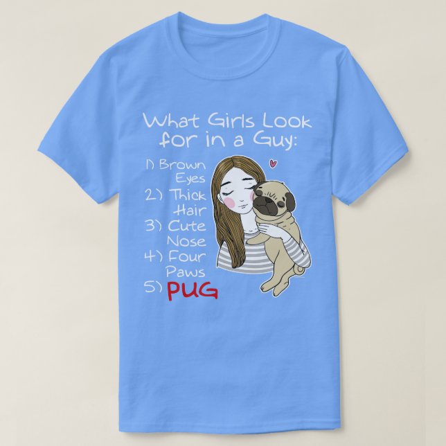 Flickpugg T Shirt (Design framsida)