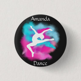 Flickr Dance Leap Rosa Blue Färg Bomb med Namn Knapp