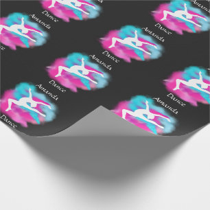 Flickr Dance Leap Rosa Blue Färg Bomb med Namn Presentpapper