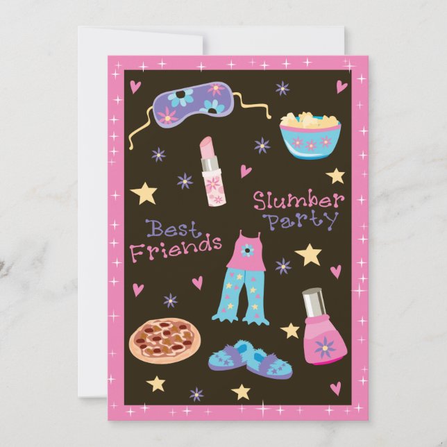 Flickslumpen Party Inbjudningar (Framsida)