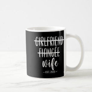 Flickvän Fästmö Hustru 2025 Nygifta Bröllop H Kaffemugg