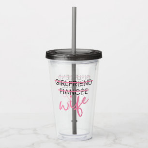 Flickvän. Fiancée. Maka. Tumbler Take Away Mugg