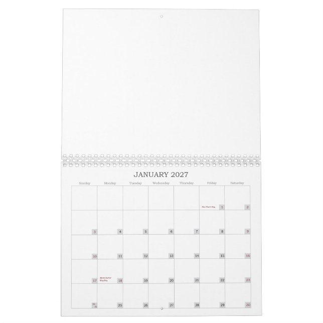 Flickvändamunderkläder - kalender (Jan 2027)