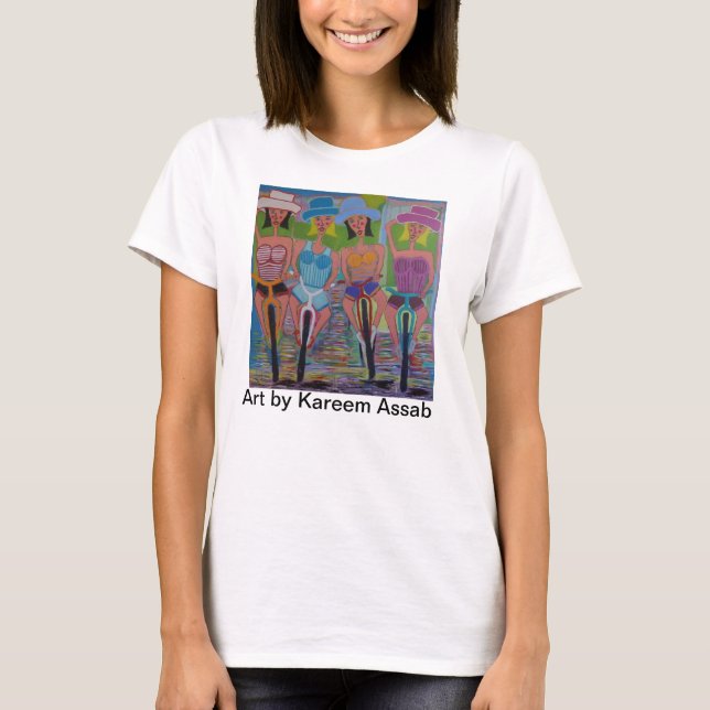 Flickvänner på skjortan för cyklar t t-shirt (Framsida)