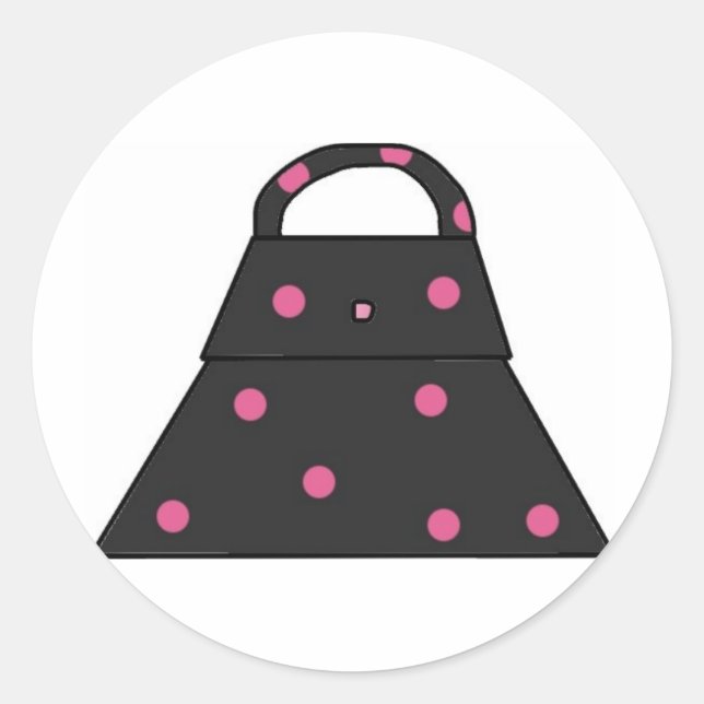 Flickväskor Runt Klistermärke (Framsida)