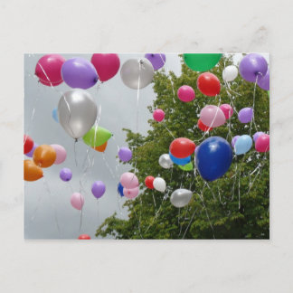 fliegende Luftballon Vykort