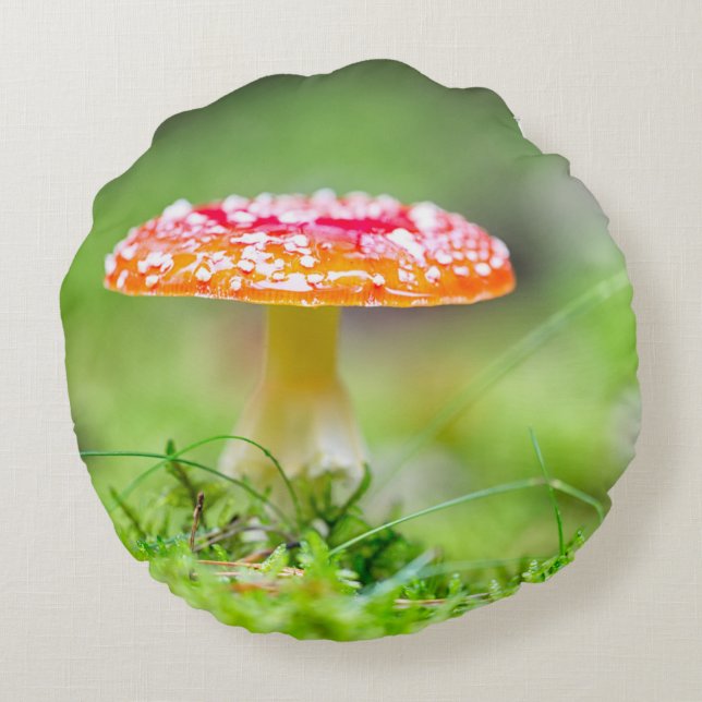 Fliegenpilz Rund Kudde (Baksidan)
