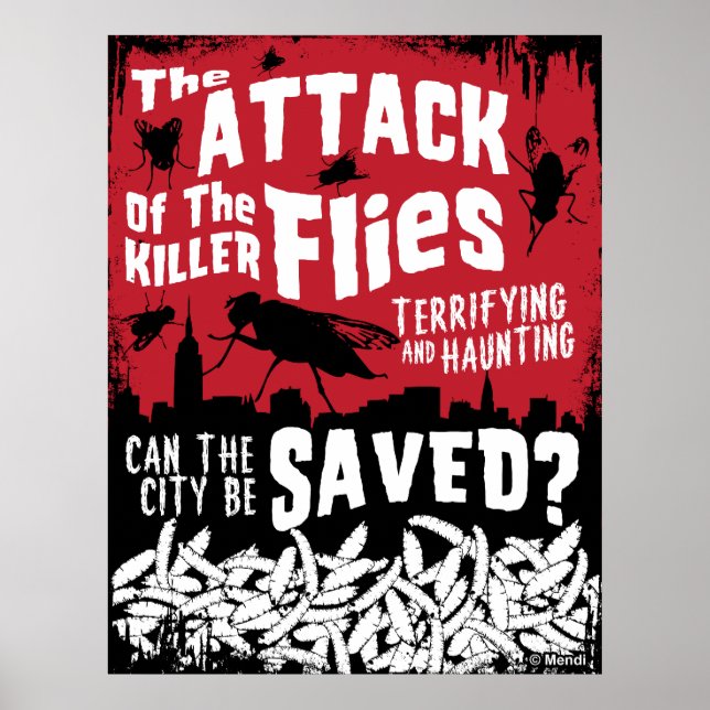 Flies Attack! Poster (Framsidan)