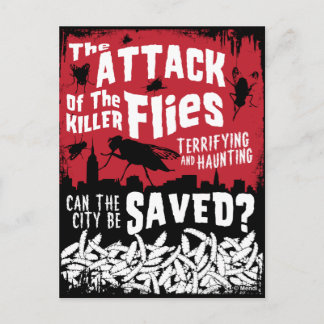 Flies Attack! Vykort