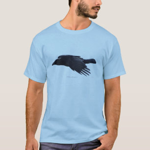 Flies Black Raven Birdlovers T-Shirt