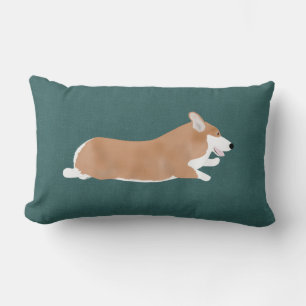 Flies Corgi Dekorativ kudde