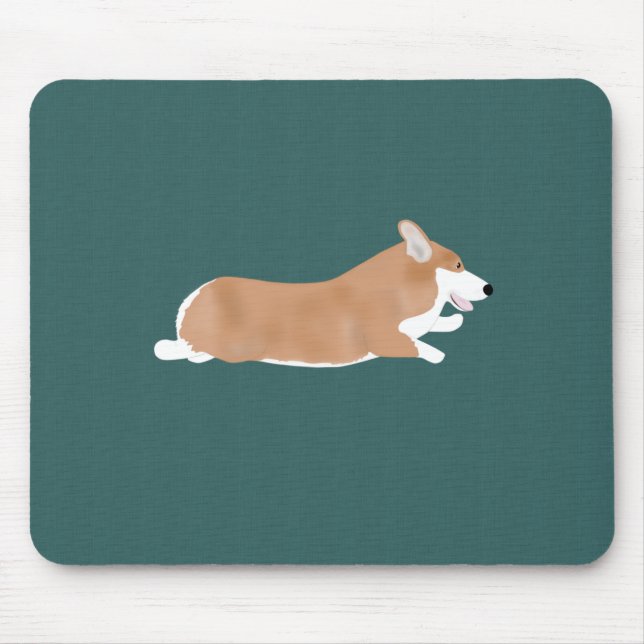 Flies Corgi Mousepad Musmatta (Framsidan)