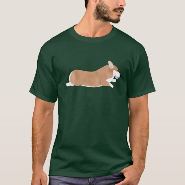 Flies Corgi T-shirt (Framsida)