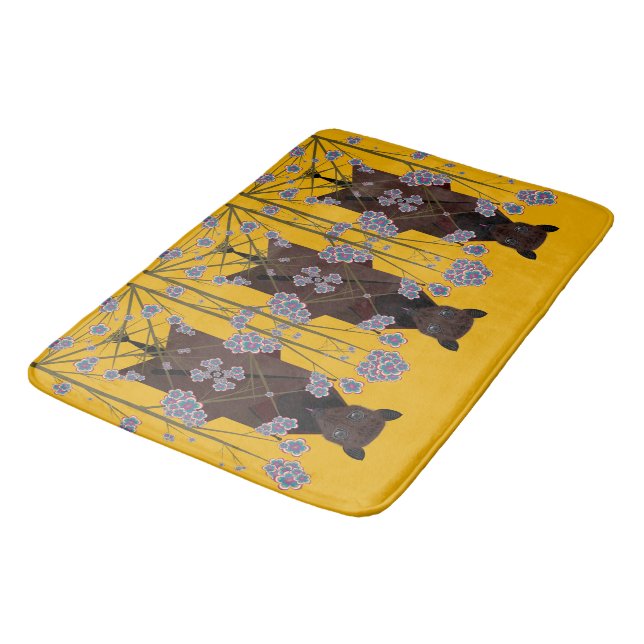 Flies Fox Mustard Bathmat Badrumsmatta (Vinklad)