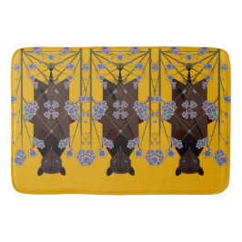 Flies Fox Mustard Bathmat Badrumsmatta