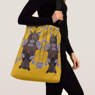 Flies Fox Mustard Crossbody Bag (2 storlekar) Axelväska