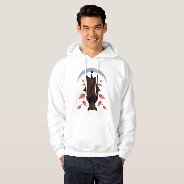 Flies Fox Unisex Pullover Hoodie (Hel framsida)