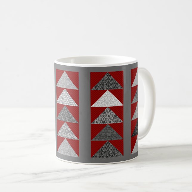 Flies Geese Patchwork Coffee Mugg (Framsida höger)