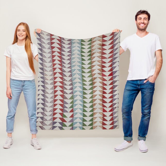 Flies Geese quilt mönster Fleecefilt (På plats)